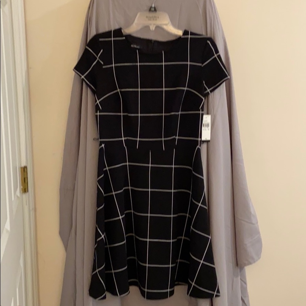 ALYX clack and white patterned dress